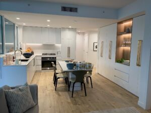 Presentation Centre with Elka Toasted Oak laminate floors